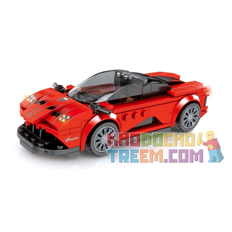 SEMBO 607028 Xếp hình kiểu Lego SPEED CHAMPIONS Pagani Huayra 185 khối SEMBO 607028 Xếp hình kiểu Lego SPEED CHAMPIONS Pagani Huayra 185 khối