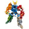 GUDI 8728 8724 8725 8726 8727 non  ARTHUR ARES 5 KẾT HỢP KHỦNG LONG MECHA THẲNG THÀNH NĂM bộ đồ chơi xếp lắp ráp ghép mô hình Marvel Super Heroes TRANSFORM SERIES Siêu Anh Hùng Marvel 1055 khối