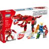 GUDI 8728 8724 8725 8726 8727 non  ARTHUR ARES 5 KẾT HỢP KHỦNG LONG MECHA THẲNG THÀNH NĂM bộ đồ chơi xếp lắp ráp ghép mô hình Marvel Super Heroes TRANSFORM SERIES Siêu Anh Hùng Marvel 1055 khối