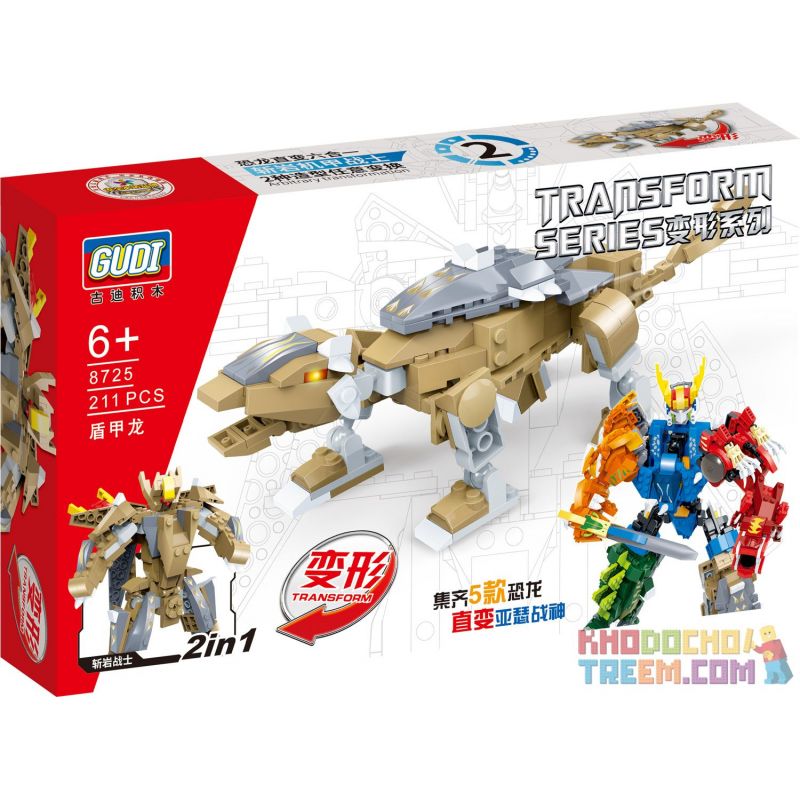 GUDI 8728 8724 8725 8726 8727 non Lego ARTHUR ARES 5 KẾT HỢP KHỦNG LONG ...