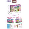GUDI 9010 non  PHÒNG TẮM HAKUBA bộ đồ chơi xếp lắp ráp ghép mô hình Alice Princess ALICE WHITE HORSE BATHS Công Chúa Alice 149 khối
