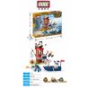 GUDI 9109 non  HÒN ĐẢO CHẾT bộ đồ chơi xếp lắp ráp ghép mô hình Pirates Of The Caribbean LEGEND OF PIRATES DEATH ISLAND Cướp Biển Vùng Caribe 187 khối