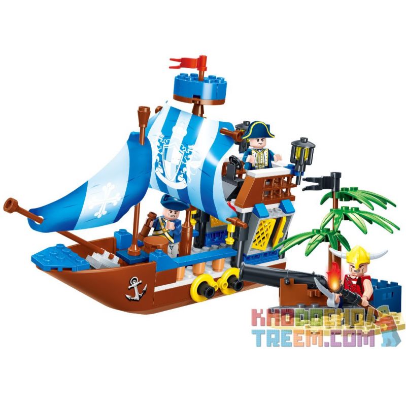 GUDI 9112 non Lego THÀNH TRÌ CƯỚP BIỂN bộ đồ chơi xếp lắp ráp ghép mô hình Pirates Of The Caribbean LEGEND OF PIRATES STRONGHOLD Cướp Biển Vùng Caribe 200 khối