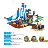 GUDI 9112 non  THÀNH TRÌ CƯỚP BIỂN bộ đồ chơi xếp lắp ráp ghép mô hình Pirates Of The Caribbean LEGEND OF PIRATES STRONGHOLD Cướp Biển Vùng Caribe 200 khối