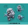SLUBAN M38-B0761A B0761A 0761A M38B0761A 38-B0761A non  PHIÊN BẢN Q CỦA GODZILLA bộ đồ chơi xếp lắp ráp ghép mô hình Brickheadz QBRICKS Nhân Vật Đầu To 180 khối