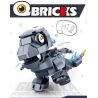 SLUBAN M38-B0761A B0761A 0761A M38B0761A 38-B0761A non  PHIÊN BẢN Q CỦA GODZILLA bộ đồ chơi xếp lắp ráp ghép mô hình Brickheadz QBRICKS Nhân Vật Đầu To 180 khối