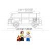 SLUBAN M38-B0707 B0707 0707 M38B0707 38-B0707 non  XE VAN T1 MÀU XANH bộ đồ chơi xếp lắp ráp ghép mô hình Racers MODEL BRICKS Đua Tốc Độ 227 khối