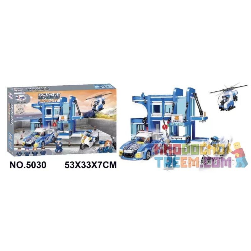 IBLOCK PL-920-116 920-116 PL920-116 Winner 5030 non Lego ĐỒN CẢNH SÁT bộ đồ chơi xếp lắp ráp ghép mô hình Rock City Thành Phố Đá