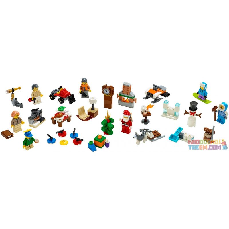 NOT Lego CITY ADVENT CALENDAR 60235 LARI 11446 xếp lắp ráp ghép mô hình LỊCH MÙA VỌNG THÀNH PHỐ LEGO 234 khối