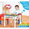 SEMBO S1999 1999 non  BÀN TRÒ CHƠI HỌC ĐA CHỨC NĂNG SENBAO bộ đồ chơi xếp lắp ráp ghép mô hình City LEARNING DESK Thành Phố