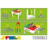 SEMBO S1999 1999 non  BÀN TRÒ CHƠI HỌC ĐA CHỨC NĂNG SENBAO bộ đồ chơi xếp lắp ráp ghép mô hình City LEARNING DESK Thành Phố
