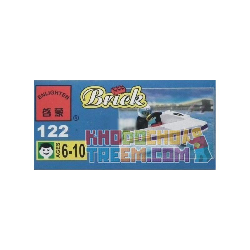 Enlighten 122 Qman 122 non  THUYỀN MÁY bộ đồ chơi xếp lắp ráp ghép mô hình City Thành Phố