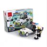 Enlighten 125 Qman 125 non  XE CẢNH SÁT TỐC ĐỘ bộ đồ chơi xếp lắp ráp ghép mô hình City POLICE Thành Phố 74 khối
