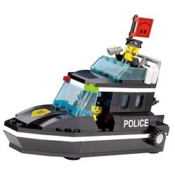 Enlighten 130 Qman 130 non  THUYỀN CAO TỐC SWAT bộ đồ chơi xếp lắp ráp ghép mô hình City POLICE Thành Phố 95 khối