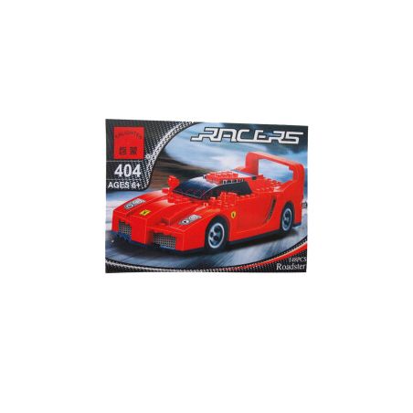 BRIC TEK 21502 Enlighten 404 Qman 404 non  XE THỂ THAO MÀU ĐỎ bộ đồ chơi xếp lắp ráp ghép mô hình Speed Champions Racing Cars RACERS ROADSTER Đua Xe Công Thức