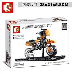 SEMBO 701101 SHENZHEN RAEL ENTERTAINMENT 50009 non  XE MÁY XUYÊN QUỐC GIA KTM bộ đồ chơi xếp lắp ráp ghép mô hình  TECHINQUE MOTORCYCLE Kỹ Thuật Công Nghệ Cao Mô Hình Phương Tiện 209 khối