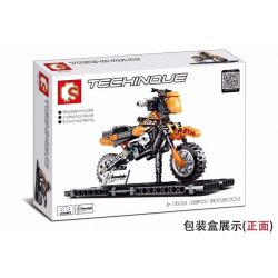 SEMBO 701101 SHENZHEN RAEL ENTERTAINMENT 50009 non  XE MÁY XUYÊN QUỐC GIA KTM bộ đồ chơi xếp lắp ráp ghép mô hình  TECHINQUE MOTORCYCLE Kỹ Thuật Công Nghệ Cao Mô Hình Phương Tiện 209 khối