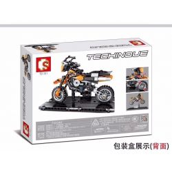 SEMBO 701101 SHENZHEN RAEL ENTERTAINMENT 50009 non  XE MÁY XUYÊN QUỐC GIA KTM bộ đồ chơi xếp lắp ráp ghép mô hình  TECHINQUE MOTORCYCLE Kỹ Thuật Công Nghệ Cao Mô Hình Phương Tiện 209 khối