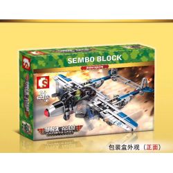 SEMBO 704300 non  TIA CHỚP P38 CỦA MỸ bộ đồ chơi xếp lắp ráp ghép mô hình Empires Of Steel Đế Chế Thép 330 khối