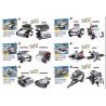 Kazi KY67265 67265 non  XE BỌC THÉP CHỞ QUÂN 16 TỔ HỢP bộ đồ chơi xếp lắp ráp ghép mô hình Police Cảnh Sát 452 khối