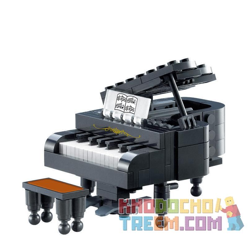 Enlighten 411 Qman 411 non Lego ĐÀN PIANO bộ đồ chơi xếp lắp ráp ghép mô hình Creator MODEL PIANO Sáng Tạo 141 khối