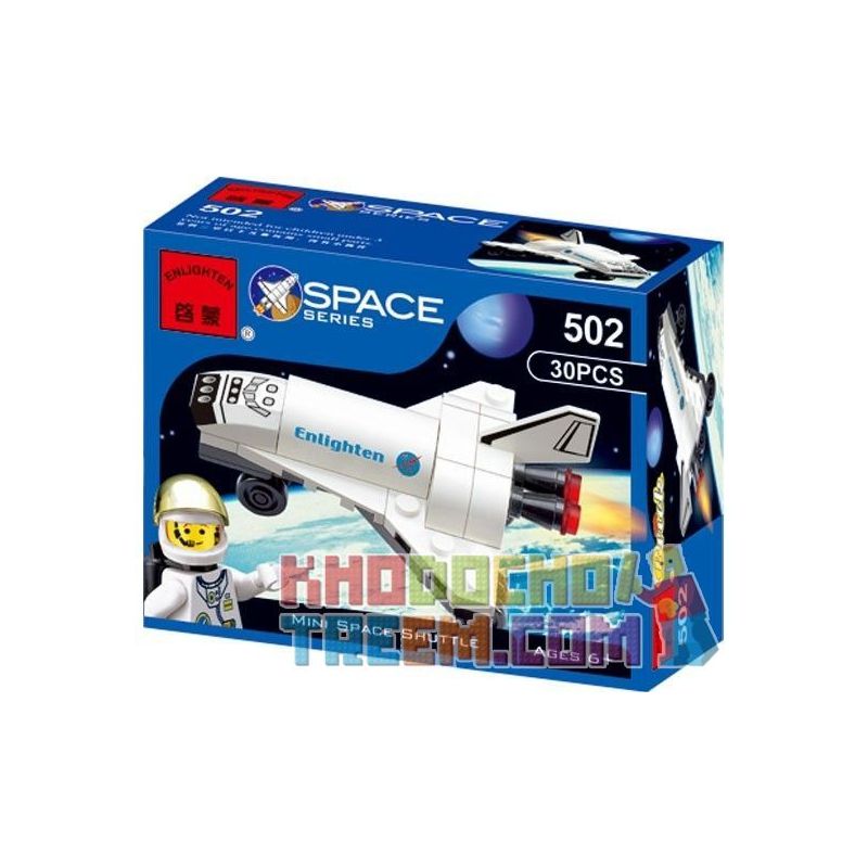 Enlighten 502 Qman 502 ZEPHYR KNIGHT 2007 non  TÀU CON THOI bộ đồ chơi xếp lắp ráp ghép mô hình Space MINI SPACE SHUTTLE Thám Hiểm Không Gian 30 khối