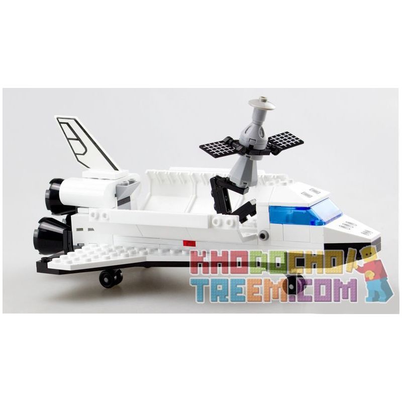 Enlighten 509 Qman 509 non  KHÁM PHÁ TÀU CON THOI bộ đồ chơi xếp lắp ráp ghép mô hình Space SPACE SHUTTLE DISCOVERY Thám Hiểm Không Gian 125 khối