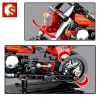 SEMBO 701100 non  MÔ HÌNH XE HARLEY bộ đồ chơi xếp lắp ráp ghép mô hình  TECHINQUE MOTORCYCLE Kỹ Thuật Công Nghệ Cao Mô Hình Phương Tiện 171 khối