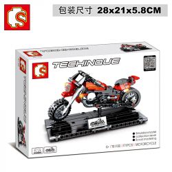 SEMBO 701100 non  MÔ HÌNH XE HARLEY bộ đồ chơi xếp lắp ráp ghép mô hình  TECHINQUE MOTORCYCLE Kỹ Thuật Công Nghệ Cao Mô Hình Phương Tiện 171 khối