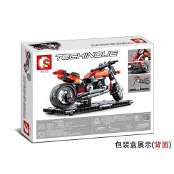 SEMBO 701100 non  MÔ HÌNH XE HARLEY bộ đồ chơi xếp lắp ráp ghép mô hình  TECHINQUE MOTORCYCLE Kỹ Thuật Công Nghệ Cao Mô Hình Phương Tiện 171 khối