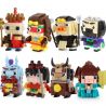 WANGE WG12 non  JOURNEY TO THE WEST CHARACTERS CAPSULE 8 TRONG 1 bộ đồ chơi xếp lắp ráp ghép mô hình Movie & Game Phim Và Trò Chơi