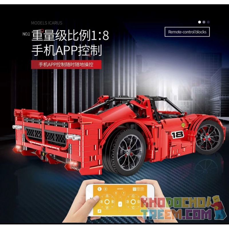 MouldKing 13085 Mould King 13085 REBRICKABLE MOC-5889 5889 MOC5889 MOC-5902 5902 MOC5902 non  FERRARI FXX. bộ đồ chơi xếp lắp ráp ghép mô hình  FERRARI FXX SUPERCHARGED V12 Kỹ Thuật Công Nghệ Cao Mô Hình Phương Tiện 2175 khối