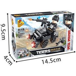 PanlosBrick 630001 Panlos Brick 630001 non  8 CẢNH NHỎ bộ đồ chơi xếp lắp ráp ghép mô hình Tigers TIGERS SPECIAL OP'S FLYING Đặc Nhiệm Cọp 340 khối