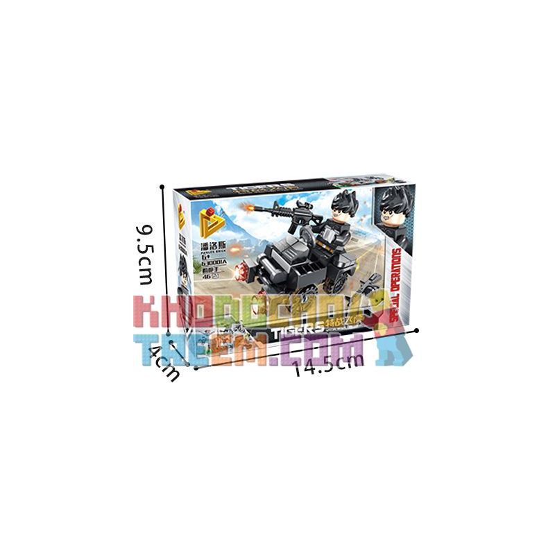PanlosBrick 630001 Panlos Brick 630001 non  8 CẢNH NHỎ bộ đồ chơi xếp lắp ráp ghép mô hình Tigers TIGERS SPECIAL OP'S FLYING Đặc Nhiệm Cọp 340 khối