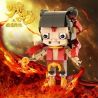 GEJIA M-0001 0001 M0001 M-0002 0002 M0002 non  CẬU BÉ ĐẦU VUÔNG 2 KIỂU NEZHA AO BING bộ đồ chơi xếp lắp ráp ghép mô hình Natra