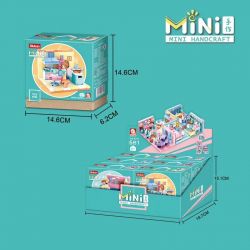 SLUBAN M38 non  PHÒNG KHÁCH 6 KIỂU bộ đồ chơi xếp lắp ráp ghép mô hình Modular Buildings MINI HANDCRAFT Mô Hình Nhà Cửa 660 khối