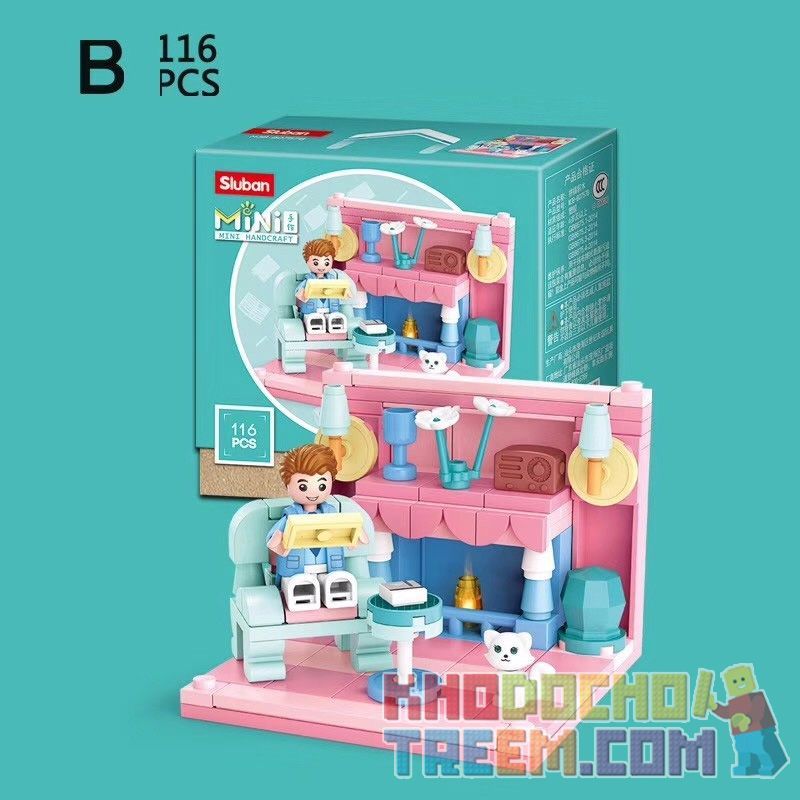 SLUBAN M38 non  PHÒNG KHÁCH 6 KIỂU bộ đồ chơi xếp lắp ráp ghép mô hình Modular Buildings MINI HANDCRAFT Mô Hình Nhà Cửa 660 khối SLUBAN M38 non  PHÒNG KHÁCH 6 KIỂU bộ đồ chơi xếp lắp ráp ghép mô hình Modular Buildings MINI HANDCRAFT Mô Hình Nhà Cửa 660 khối