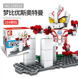 SEMBO 108518 non  DREAMIER. bộ đồ chơi xếp lắp ráp ghép mô hình Ultraman SEMBO BLOCK Vệ Binh Vũ Trụ Siêu Nhân Điện Quang 284 khối