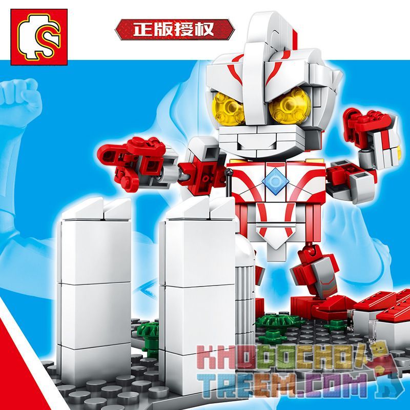 SEMBO 108518 non  DREAMIER. bộ đồ chơi xếp lắp ráp ghép mô hình Ultraman SEMBO BLOCK Vệ Binh Vũ Trụ Siêu Nhân Điện Quang 284 khối
