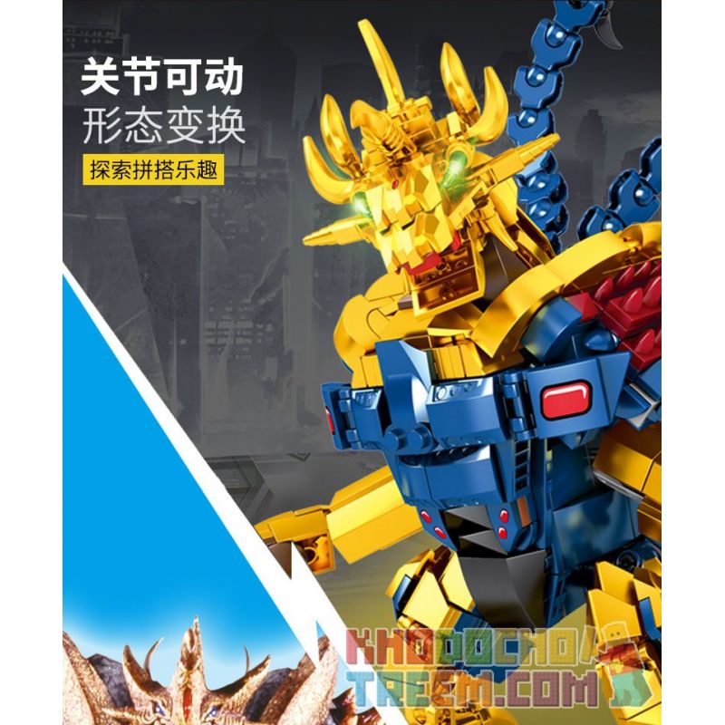 SEMBO 108651 non  SIÊU THÚ TỐI THƯỢNG KILLER SAULUS bộ đồ chơi xếp lắp ráp ghép mô hình Ultraman ULTRAMAN HEROS Vệ Binh Vũ Trụ Siêu Nhân Điện Quang 536 khối