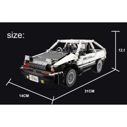 SUPER 18K K-81 K91 non  CỬA HÀNG ĐẬU PHỤ D FUJIWARA BAN ĐẦU TOYOTA AE86 DRIFT bộ đồ chơi xếp lắp ráp ghép mô hình  IAN INITIAL D TOYOTA AE86 Kỹ Thuật Công Nghệ Cao Mô Hình Phương Tiện 862 khối