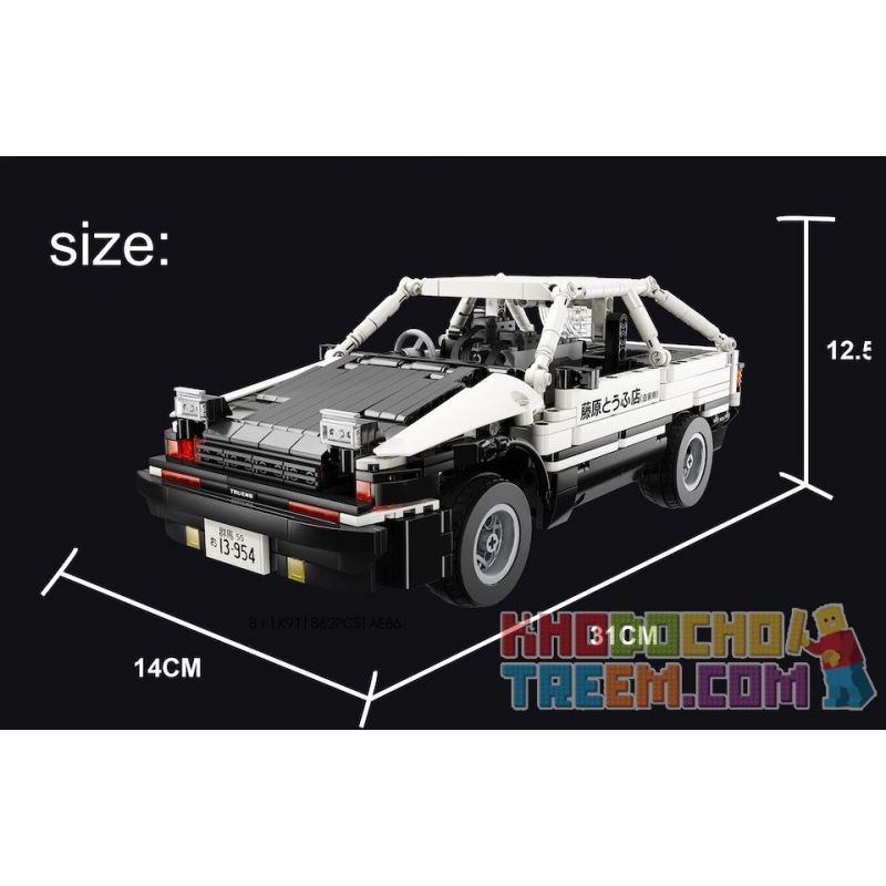 SUPER 18K K-81 K91 non  CỬA HÀNG ĐẬU PHỤ D FUJIWARA BAN ĐẦU TOYOTA AE86 DRIFT bộ đồ chơi xếp lắp ráp ghép mô hình  IAN INITIAL D TOYOTA AE86 Kỹ Thuật Công Nghệ Cao Mô Hình Phương Tiện 862 khối