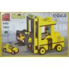 Enlighten 0493 Qman 0493 non  XE NÂNG HẠNG NẶNG bộ đồ chơi xếp lắp ráp ghép mô hình City Thành Phố 196 khối