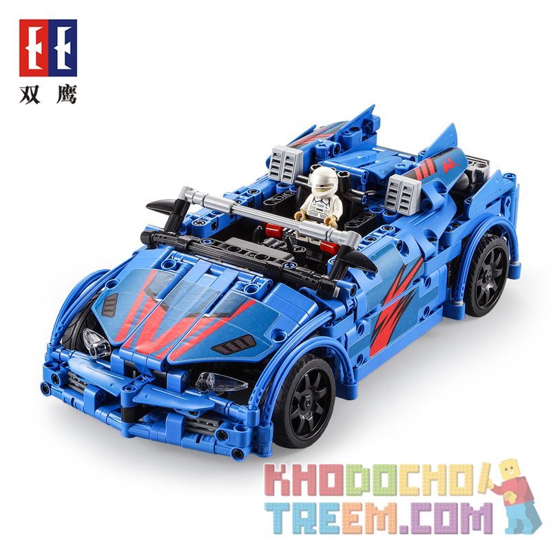 DOUBLEE CADA C51052 51052 non Lego XE VA CHẠM NỔ bộ đồ chơi xếp lắp ráp ghép mô hình Technic CRASH RACING CAR Kỹ Thuật Công Nghệ Cao Mô Hình Phương Tiện 585 khối