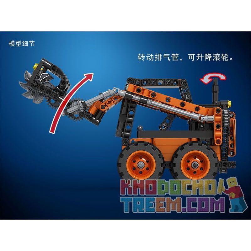 Winner 7056 non  ĐỒ ỦI TUYẾT bộ đồ chơi xếp lắp ráp ghép mô hình  TECHNIQUE SNOW SWEEPER Kỹ Thuật Công Nghệ Cao Mô Hình Phương Tiện 372 khối