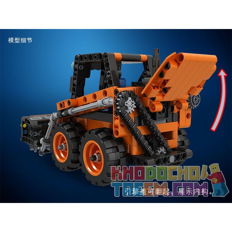 Winner 7056 non  ĐỒ ỦI TUYẾT bộ đồ chơi xếp lắp ráp ghép mô hình  TECHNIQUE SNOW SWEEPER Kỹ Thuật Công Nghệ Cao Mô Hình Phương Tiện 372 khối