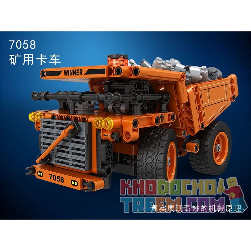 Winner 7058 Xếp hình kiểu Lego TECHNIC Technique Minning Truck Technology Assembly Mining Truck Xe Tải Khai Thác 379 khối Winner 7058 Xếp hình kiểu Lego TECHNIC Technique Minning Truck Technology Assembly Mining Truck Xe Tải Khai Thác 379 khối
