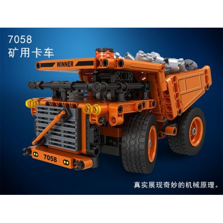 IBLOCK PL-920-112 920-112 PL920-112 Winner 7058 non  XE TẢI KHAI THÁC bộ đồ chơi xếp lắp ráp ghép mô hình  TECHNIQUE MINNING TRUCK Kỹ Thuật Công Nghệ Cao Mô Hình Phương Tiện 379 khối