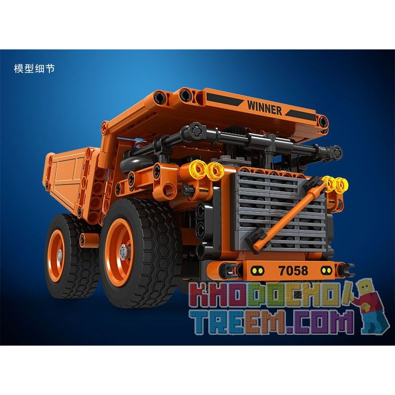 IBLOCK PL-920-112 920-112 PL920-112 Winner 7058 non  XE TẢI KHAI THÁC bộ đồ chơi xếp lắp ráp ghép mô hình  TECHNIQUE MINNING TRUCK Kỹ Thuật Công Nghệ Cao Mô Hình Phương Tiện 379 khối
