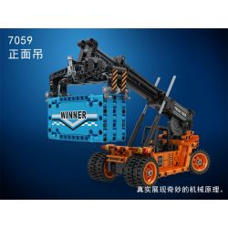 IBLOCK PL-920-113 920-113 PL920-113 Winner 7059 non  CẦN TRỤC TRƯỚC bộ đồ chơi xếp lắp ráp ghép mô hình  TECHNIQUE REACH STACKER Kỹ Thuật Công Nghệ Cao Mô Hình Phương Tiện 460 khối